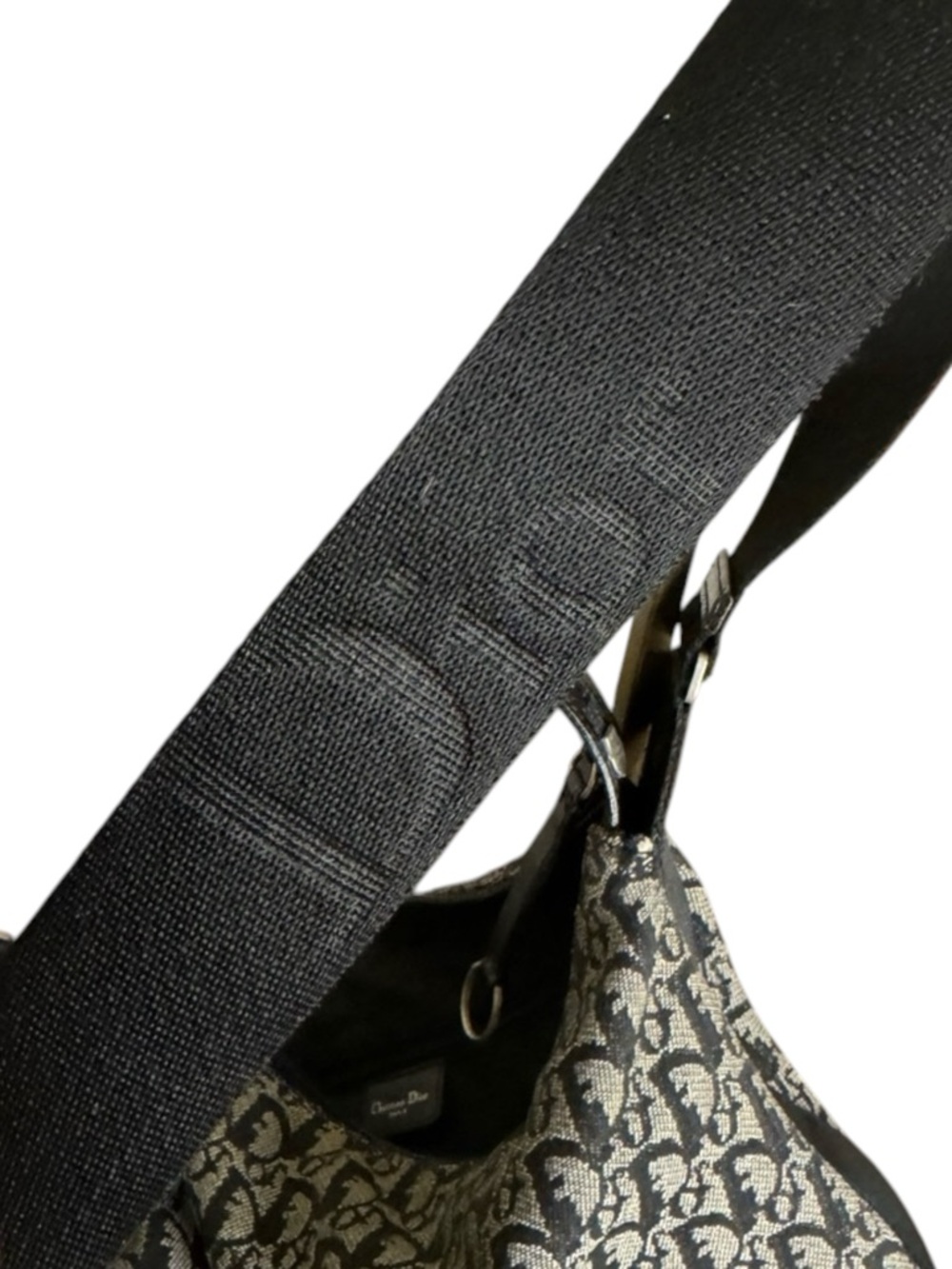 Christian Dior Y2K Vintage Trotter Crossbody Bag Black Diorissimo Galliano 2002 - Picture 6 of 12